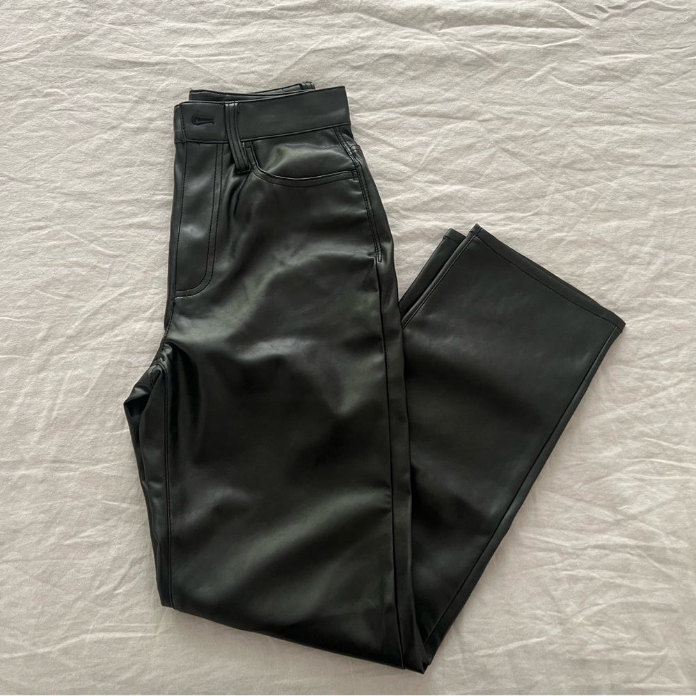 Black Pleather Pants
